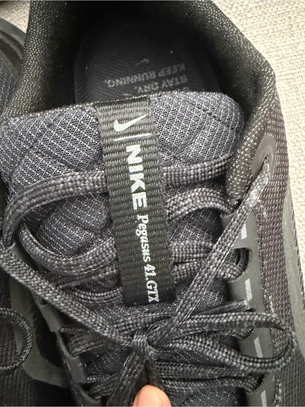Nike Pegasus 41 gore -Tex  Men’s All‑Black Athletic Sneakers